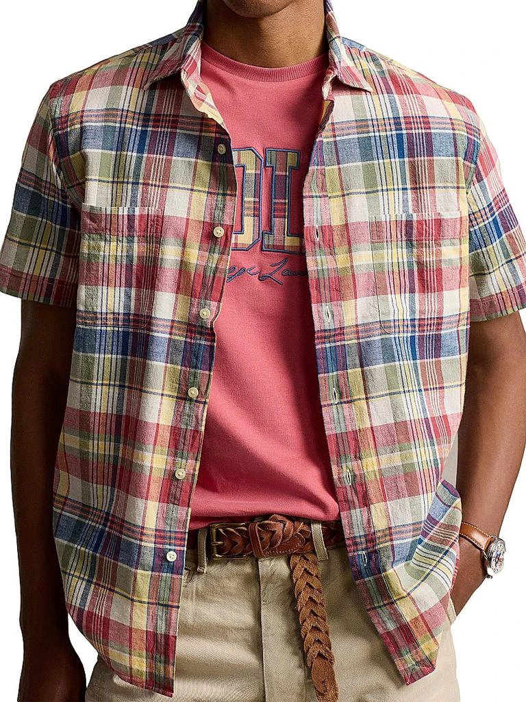 Ralph Lauren Madras Plaid Cotton Shirt 5
