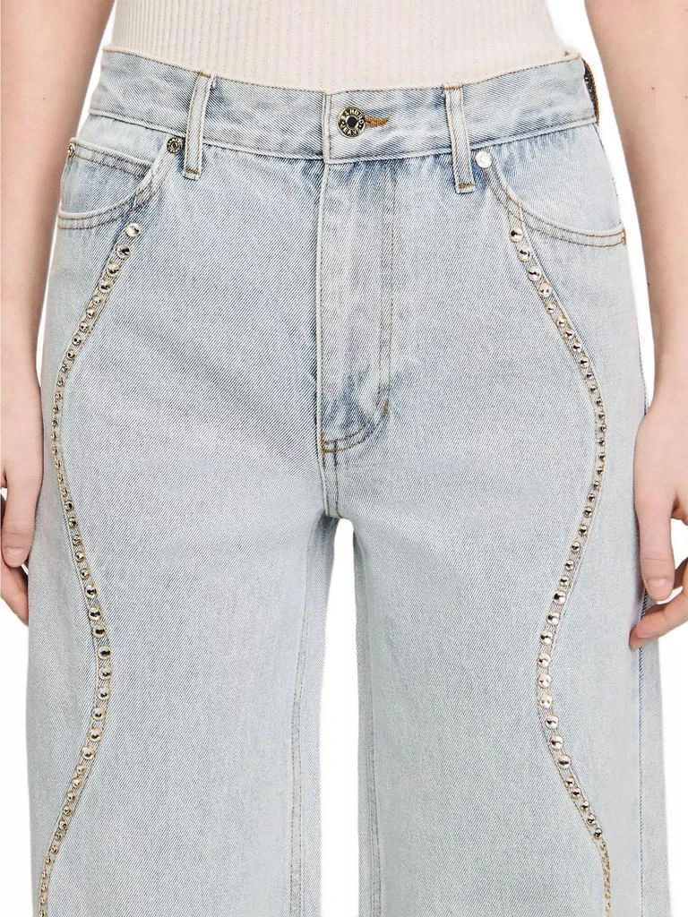 Sandro Jeans with Rhinestone Stripes 5