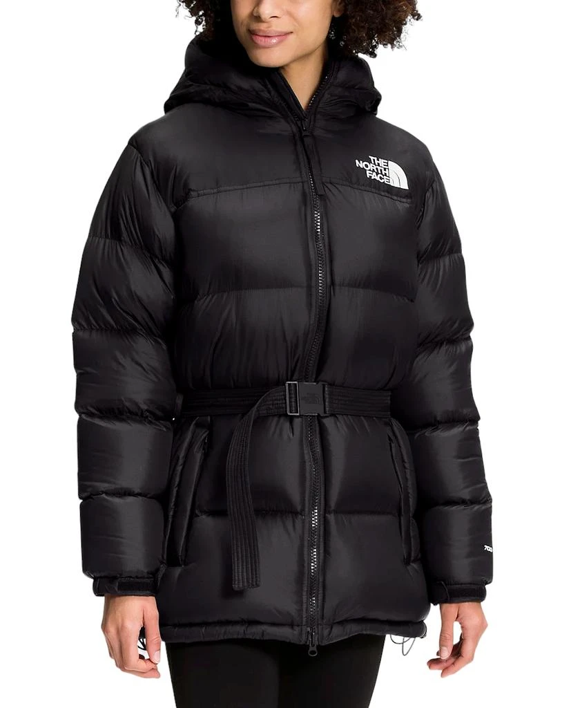 The North Face Nuptse Belted NF0A5GILJK3 Women's Black Mid Puffer Jacket DTF636 4