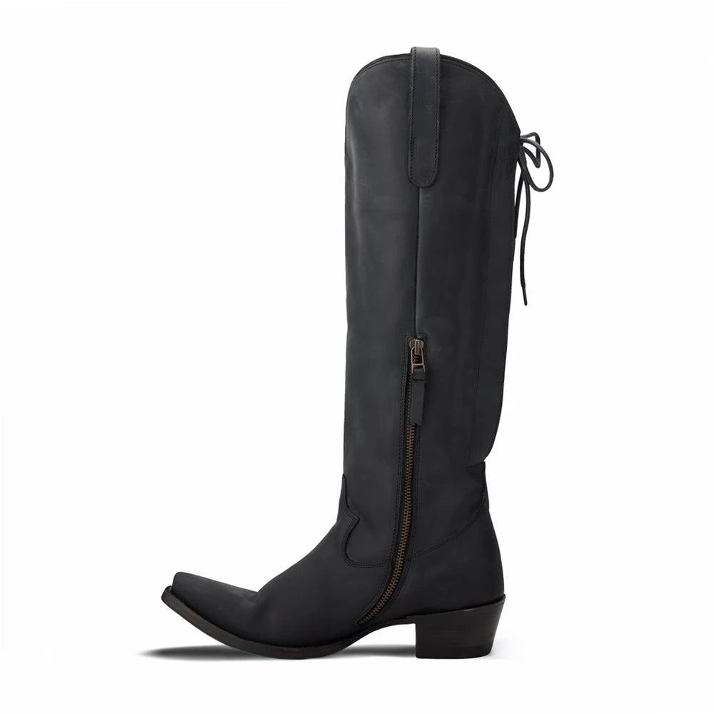 LANE Olivia Jane Corset Snip Toe Zippered Cowboy Boots 3