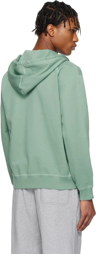 REIGNING CHAMP Green Midweight Terry Standard Zip Hoodie 3