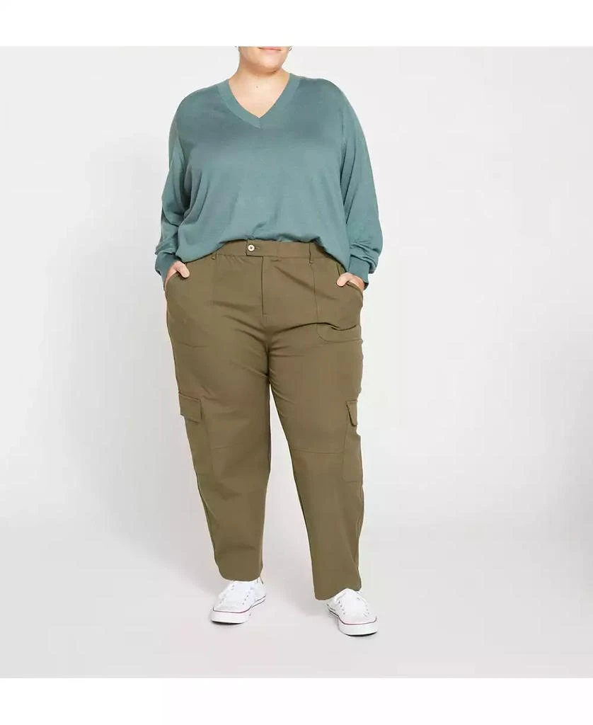 Universal Standard Women
s Karlee Stretch Cotton Twill Cargo Pants 3