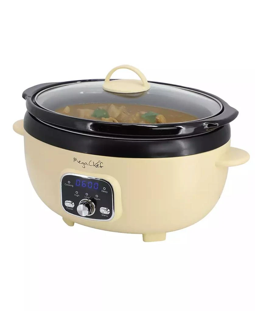 MegaChef 3.5 Quart Oval Electric Slow Cooker 1