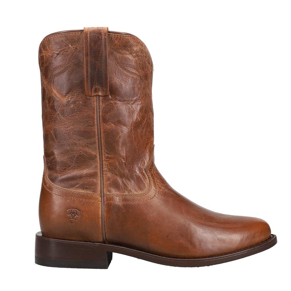 Ariat Downtown Embroidered Round Toe Pull On Roper Boots