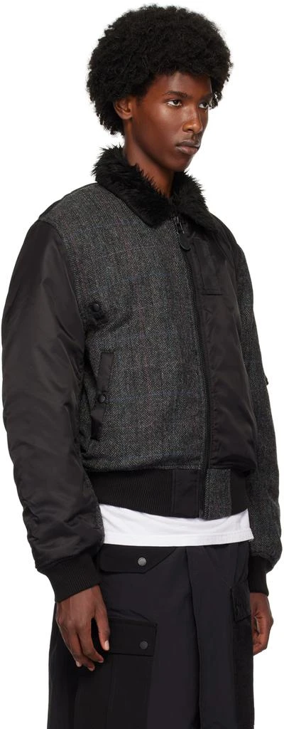 MAHARISHI Black B15 Wool Flight Jacket 2