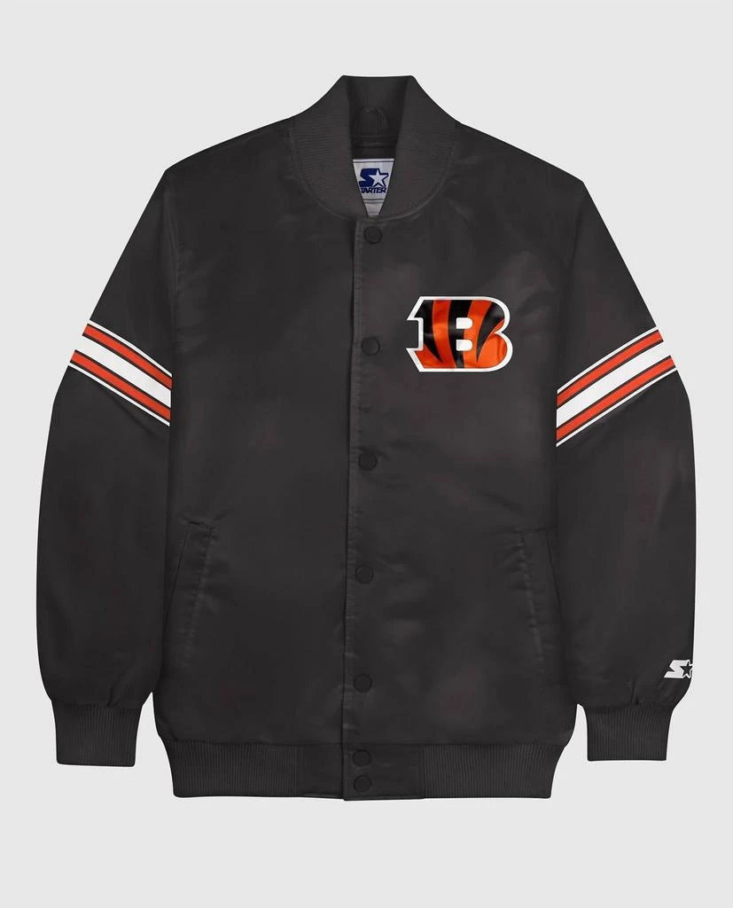 Starter Starter - Men's Cincinnati Bengals Satin Full-snap Starter Jacket 1