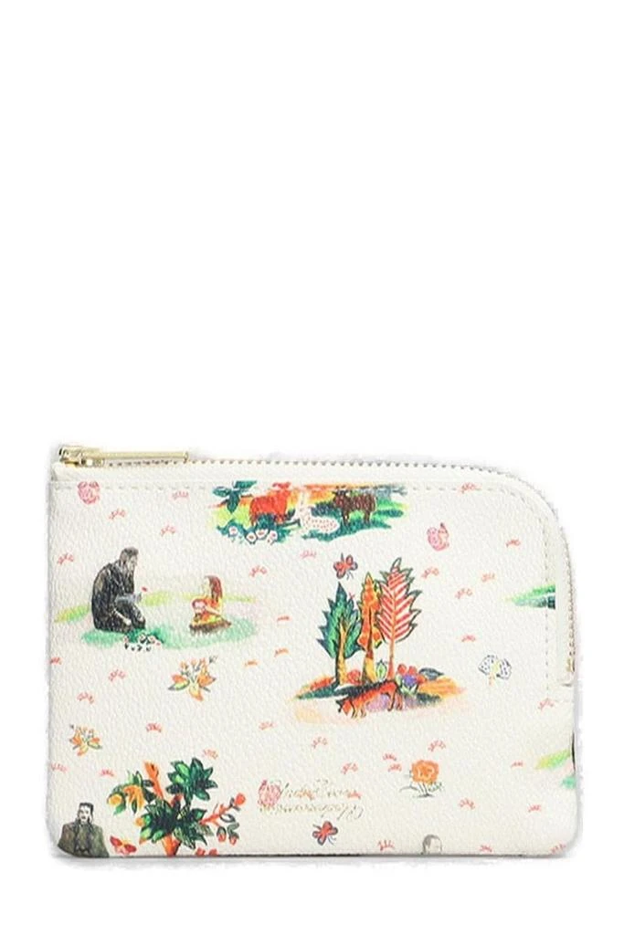 UNDERCOVER Undercover All-Over Patterned Zip-Up Wallet 1