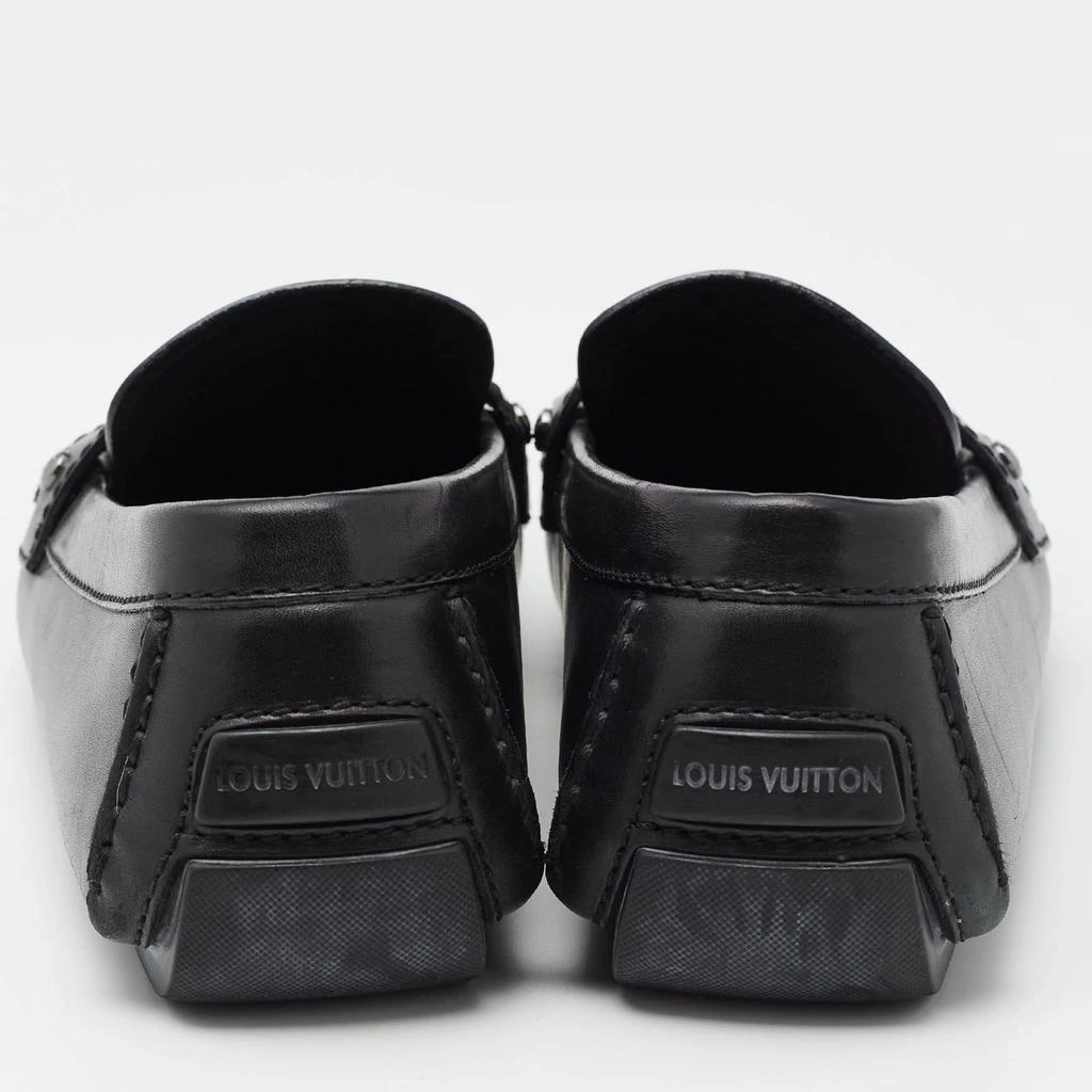 Louis Vuitton Louis Vuitton Black Leather Monte Carlo Loafers Size 44 5