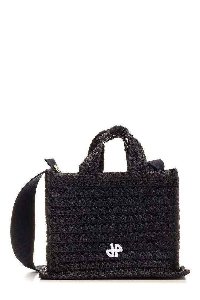 PATOU BLACK COTTON SHOPPING BAG - Tote Bags - BeyondStyle