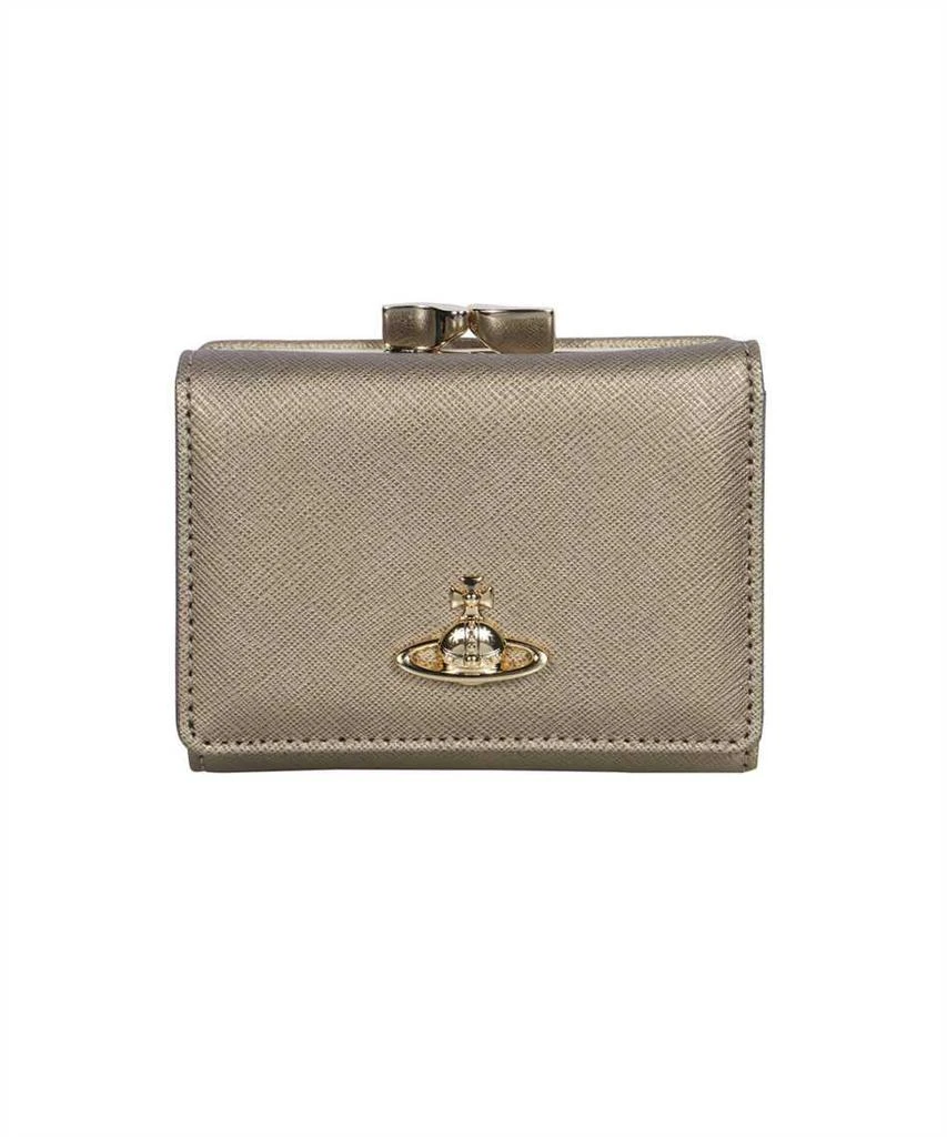 VIVIENNE WESTWOOD VIVIENNE WESTWOOD SMALL LEATHER FLAP-OVER WALLET 1