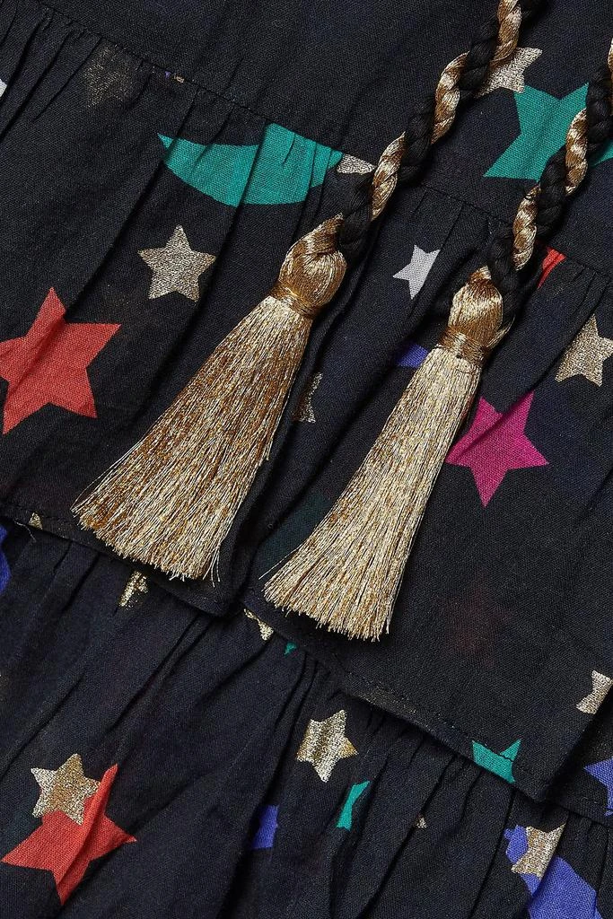 MIGUELINA Lux printed cotton-poplin mini dress 4