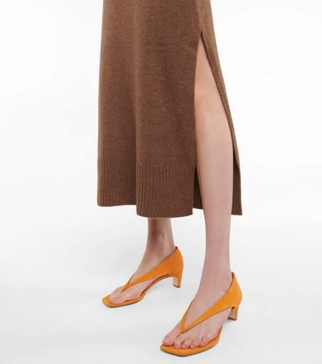 Christopher Esber Suede thong sandals 4
