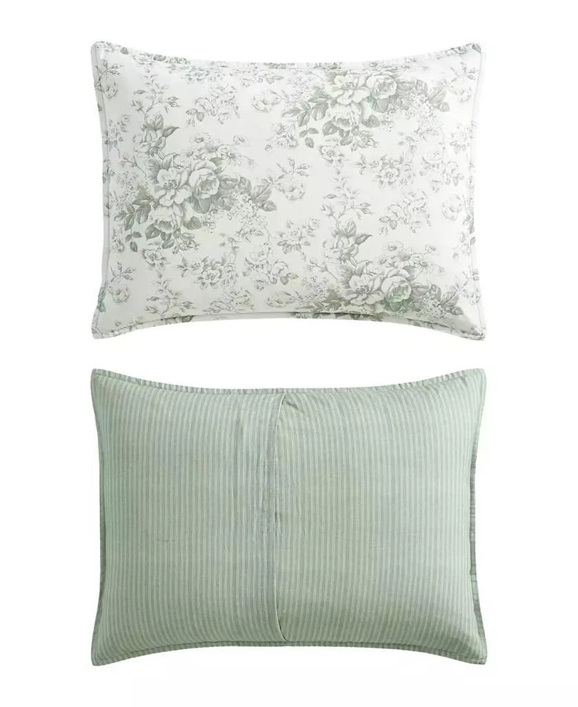 Laura Ashley Toile Delight Reversible 5-Pc. Comforter Set 8