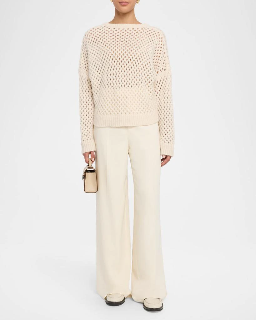 Max Mara Essen Open-Knit Cashmere-Silk Sweater 2
