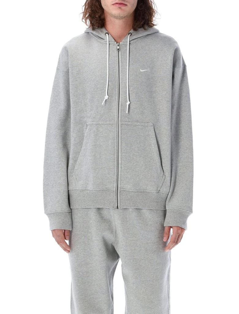 NIKE Nike Solo Swoosh Zip-Up Drawstring Hoodie 1