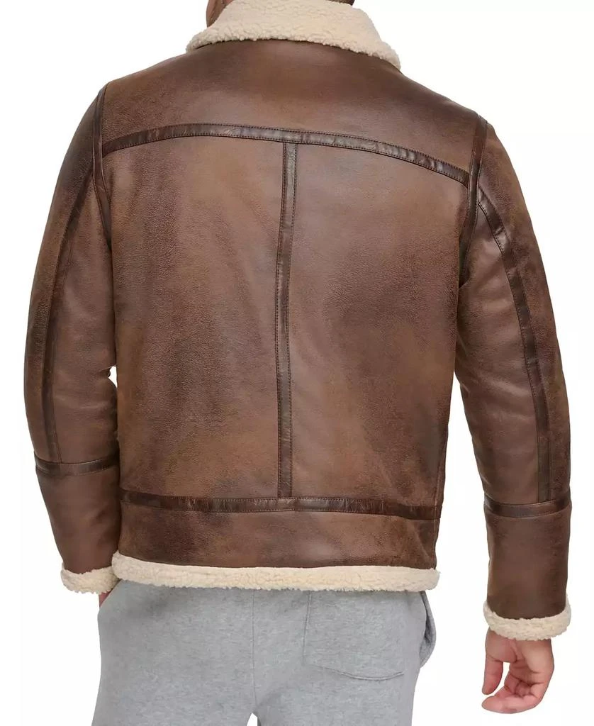 Calvin Klein Men's Classic Faux Shearling B-3 Bomber Jacket 2
