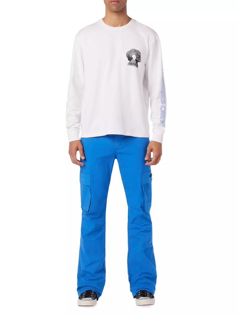 Hudson Jeans Walker Stretch Kick Flare Cargo Pants