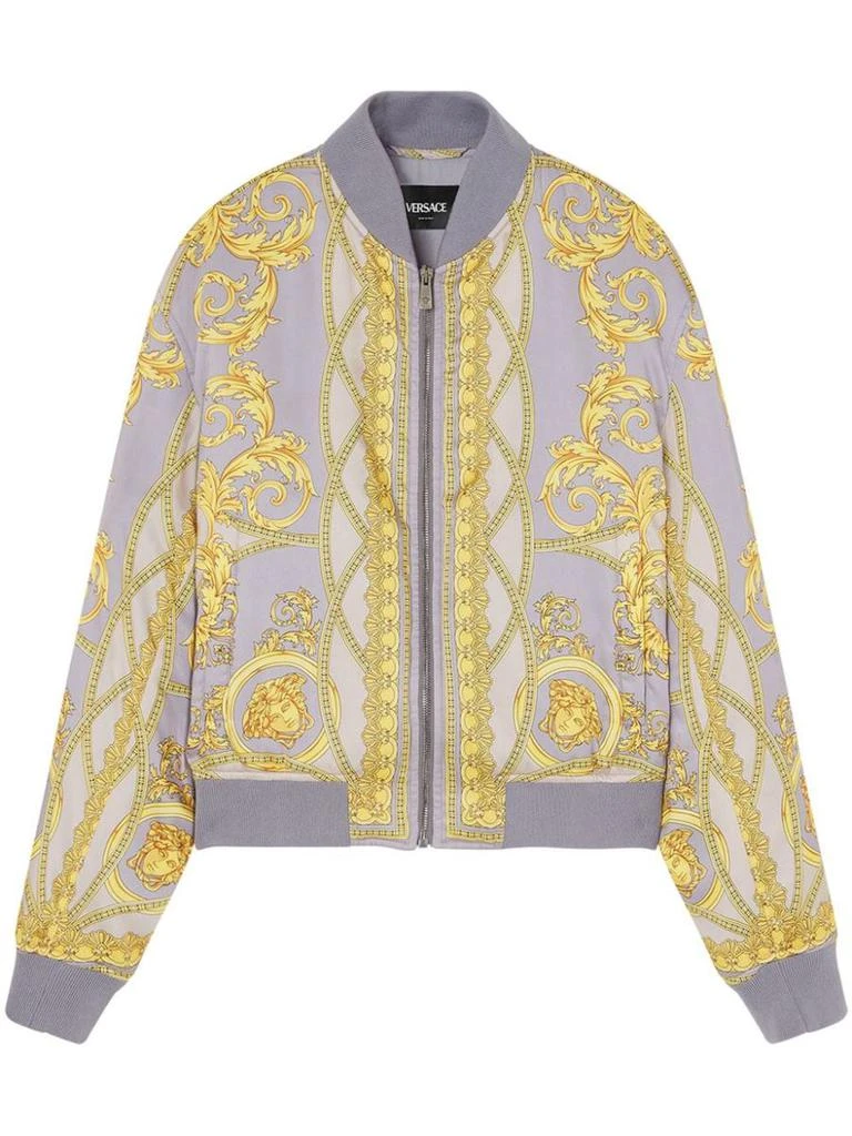 Versace Bomber With Iconic Baroque Motif – On Sale Now with Up to