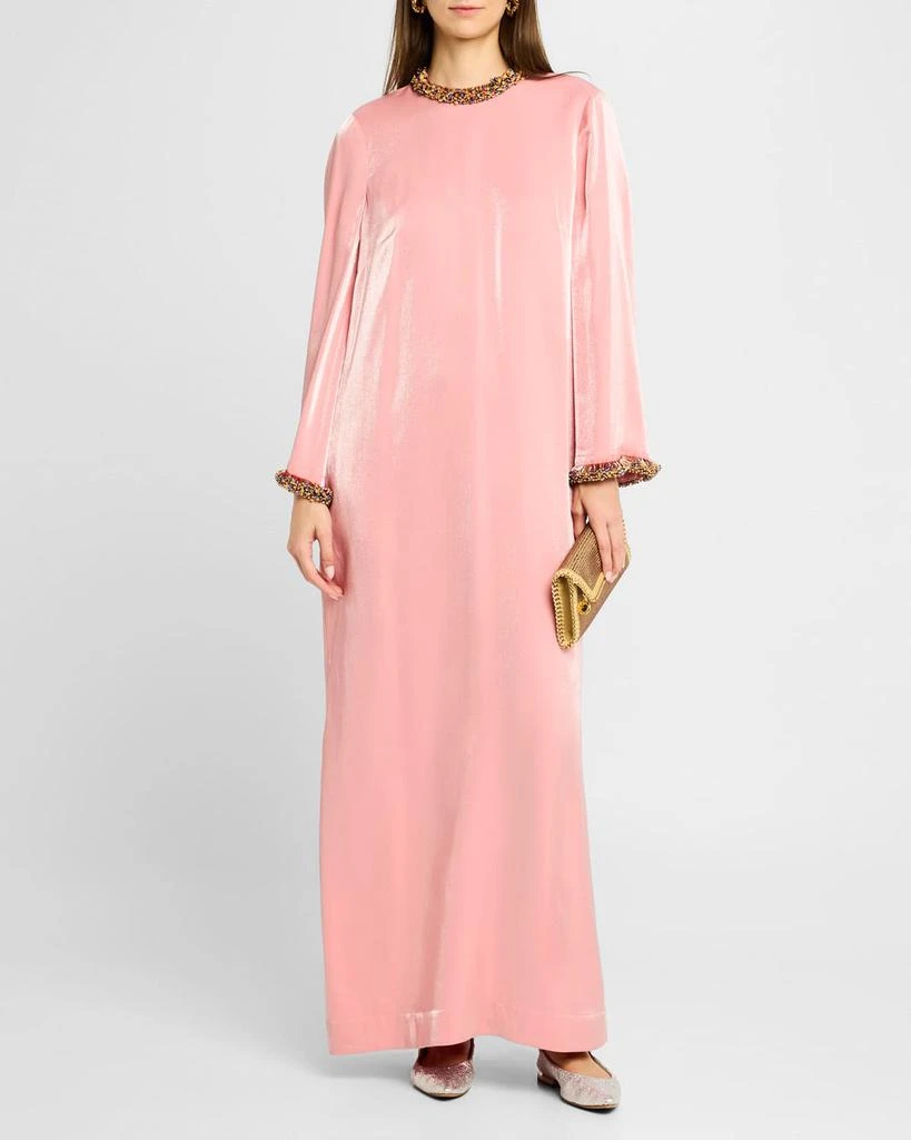 ALEMAIS Orion Beaded Trim Gown 2