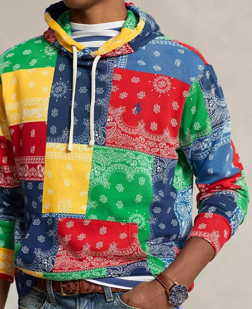 Ralph Lauren Men's Patchwork-Print Spa Terry Hoodie 3