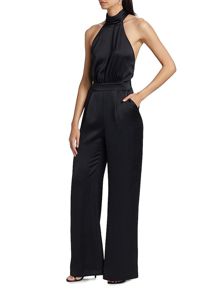 Shop Tatiana Satin Wide-Leg Jumpsuit on Sale at BeyondStyle