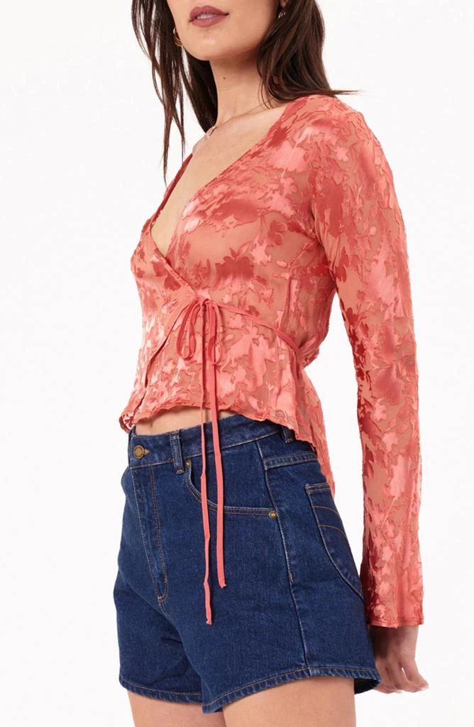 Rolla’s Rodeo Sheer Burnout Wrap Top 4