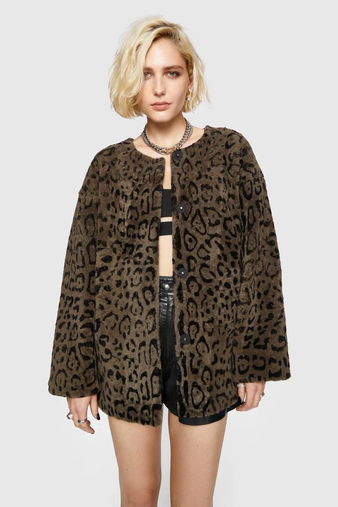 Rebecca Minkoff Dylan Leopard Shearling Jacket 1