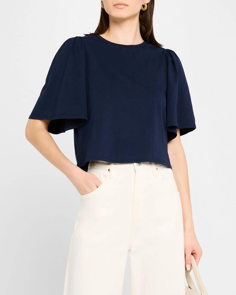 Paige Sigrid Flutter Sleeve Tee 4