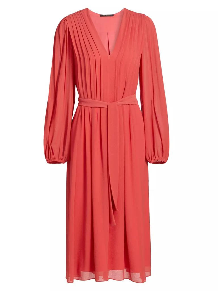 Kobi Halperin Tatum Tie-Waist Pleated Midi-Dress 1