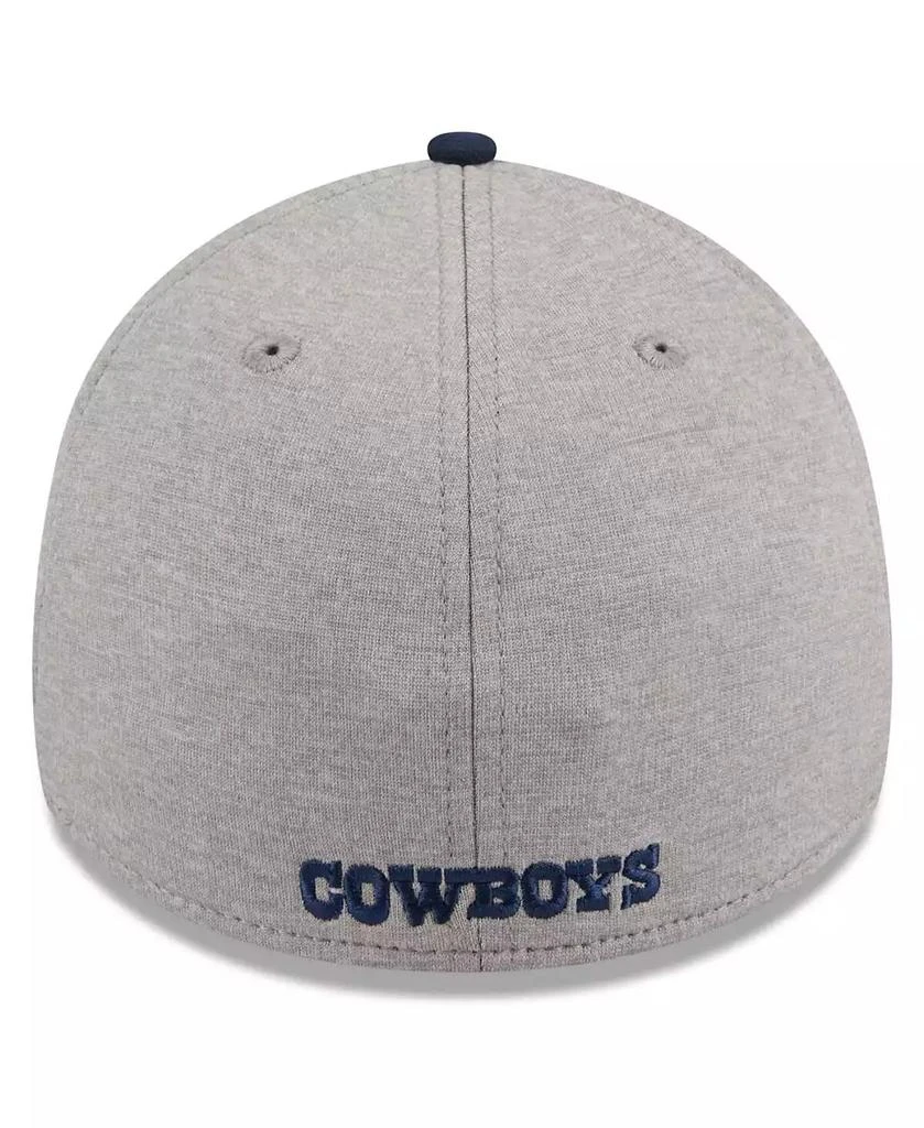 New Era Men's Heather Silver Dallas Cowboys Stripe 39THIRTY Flex Hat 5