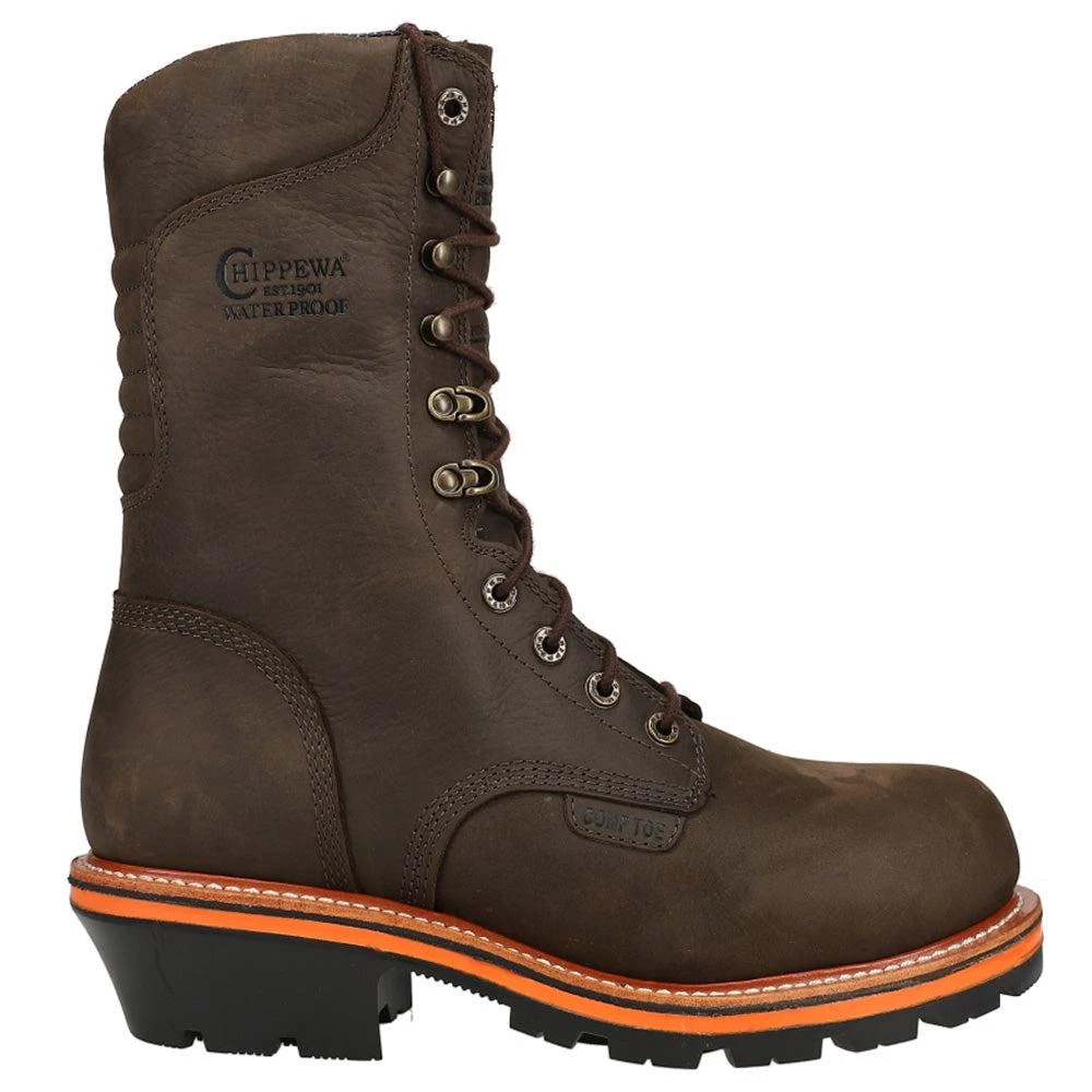 Chippewa Thunderstruck Logger Insulated Nano 10 Inch Composite Toe Work Boots 1