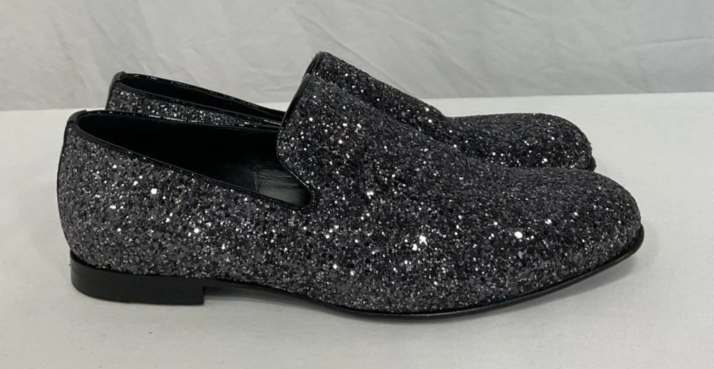 Jimmy Choo Thame Loafers in Black Glitter - Business Casual  display picture 2