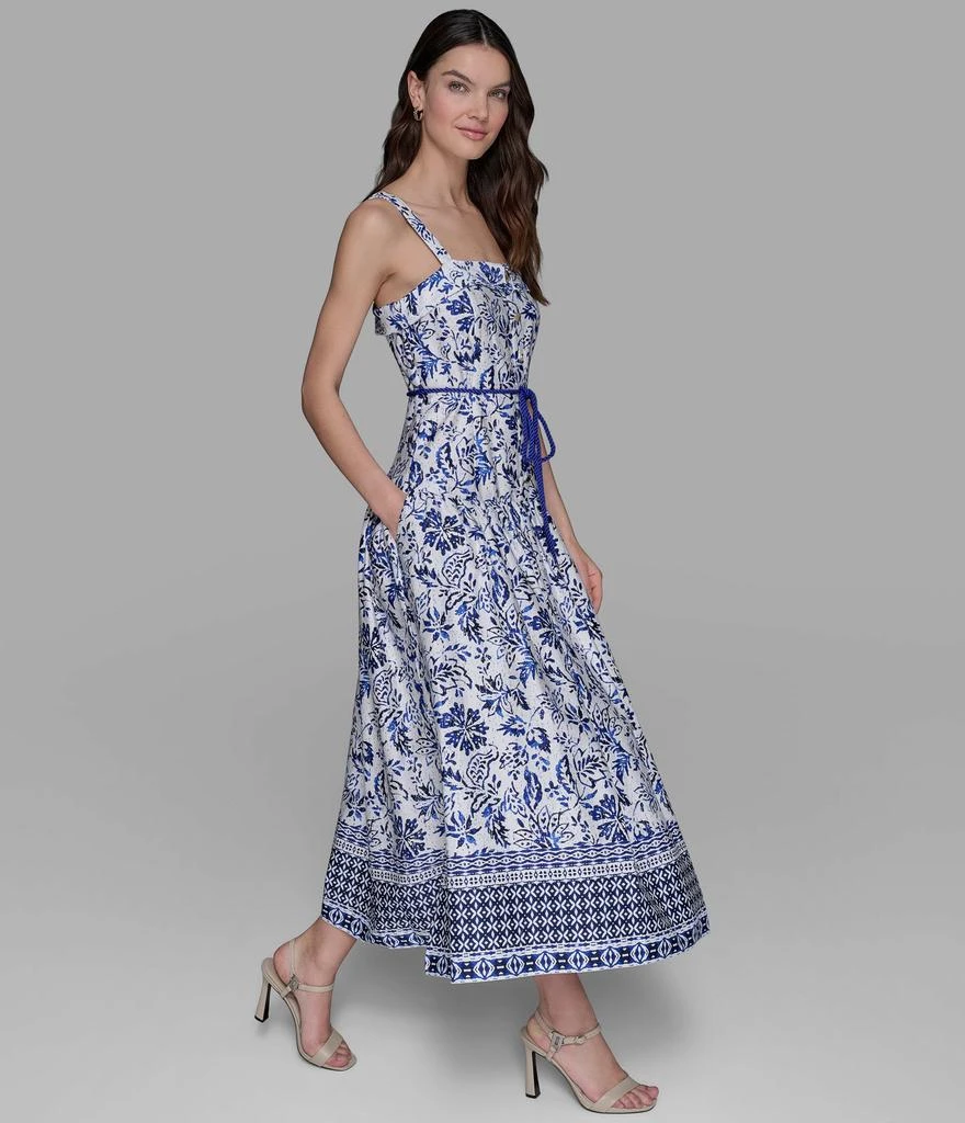 Karl Lagerfeld Paris PRINTED MAXI DRESS WITH BELT 3