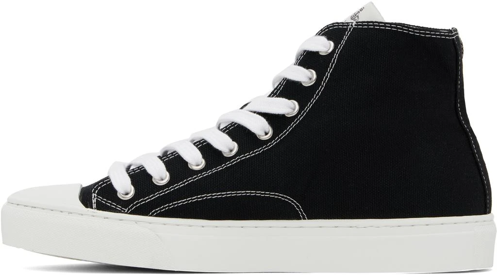 Vivienne Westwood Black High-Top Canvas Plimsoll Sneakers 3