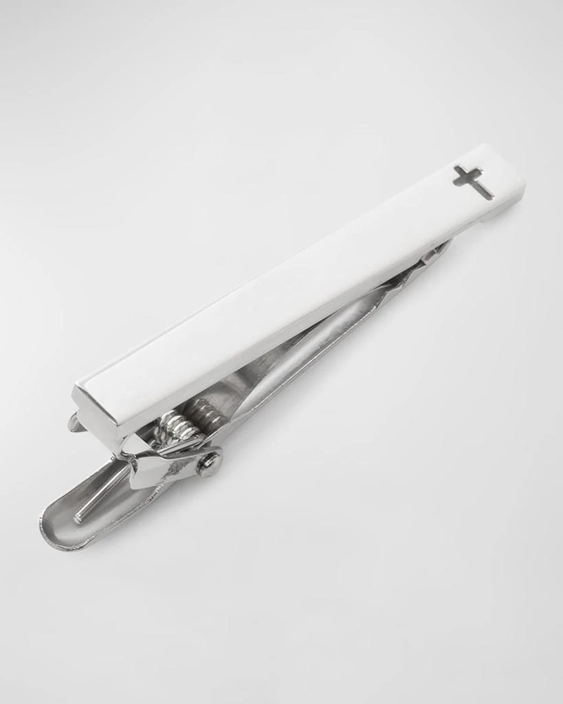 Cufflinks Inc. Men's Stainless Steel Cross Cutout Tie Clip 1