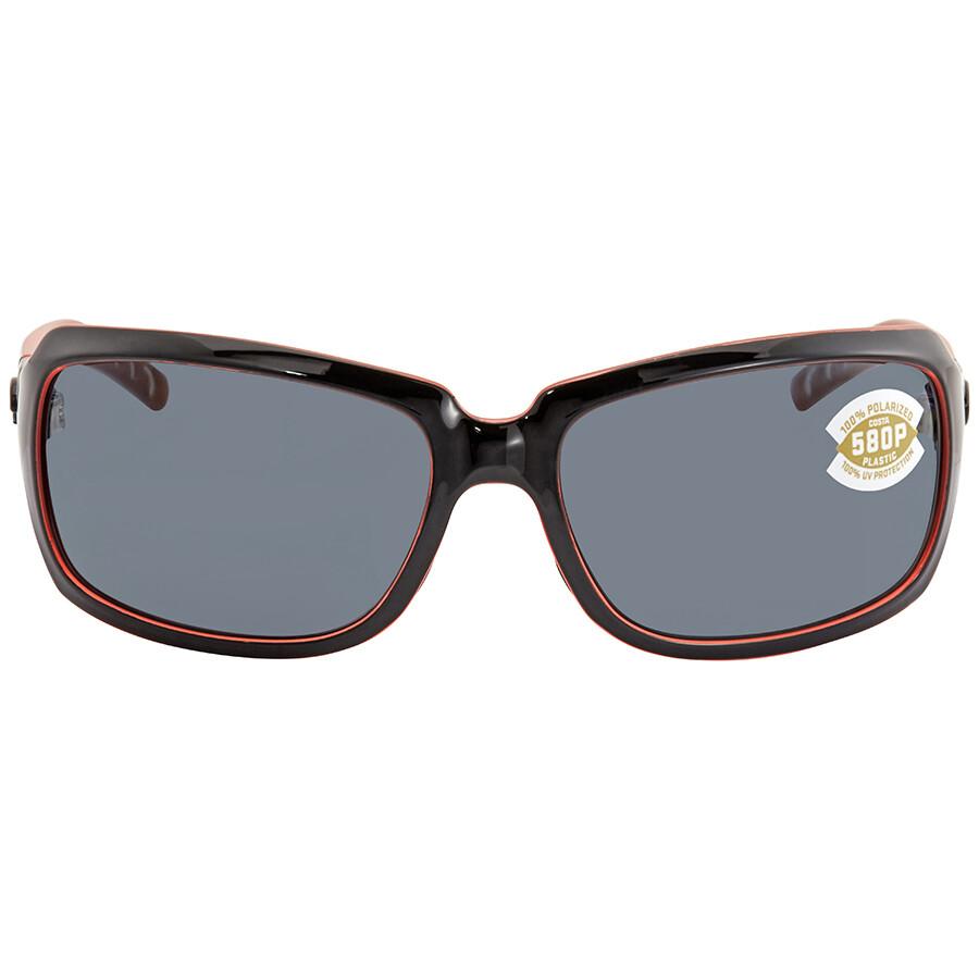 Costa Del Mar ISABELA Grey Polarized Polycarbonate Ladies Sunglasses IB 32 OGP 64