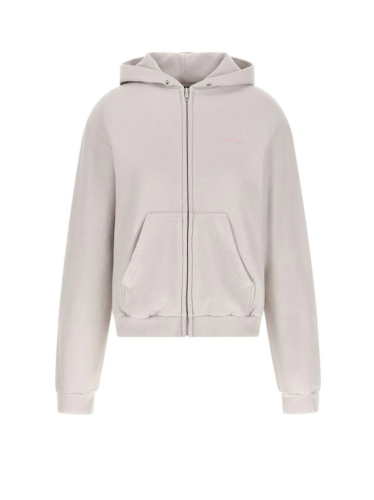 Balenciaga Balenciaga Logo Embroidered Zip-Up Hoodie 1