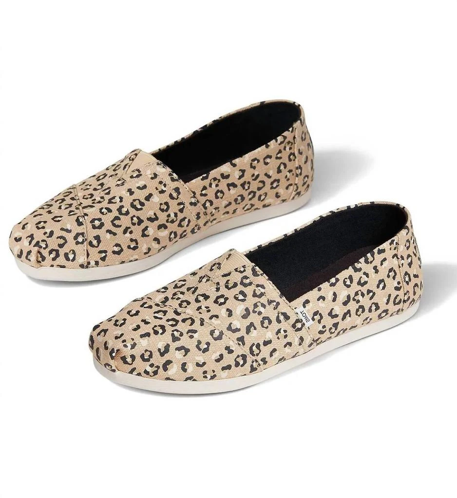 TOMS Women's Classic Alpargata Textured Espadrilles In Natural Cheetah 1