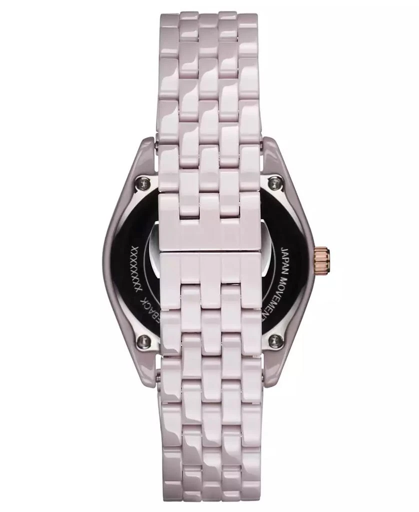 MVMT Women's Rise Boyfriend Blush Ceramic Bracelet Watch 2