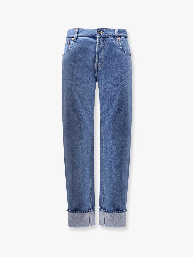 Gucci Gucci GG Logo Printed Baggy Jeans - Pants - Free