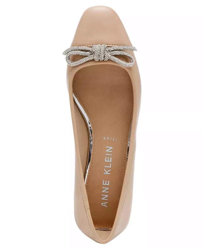 Anne Klein Women's Cassidy Rhinestone Bow Ballet Flats 4