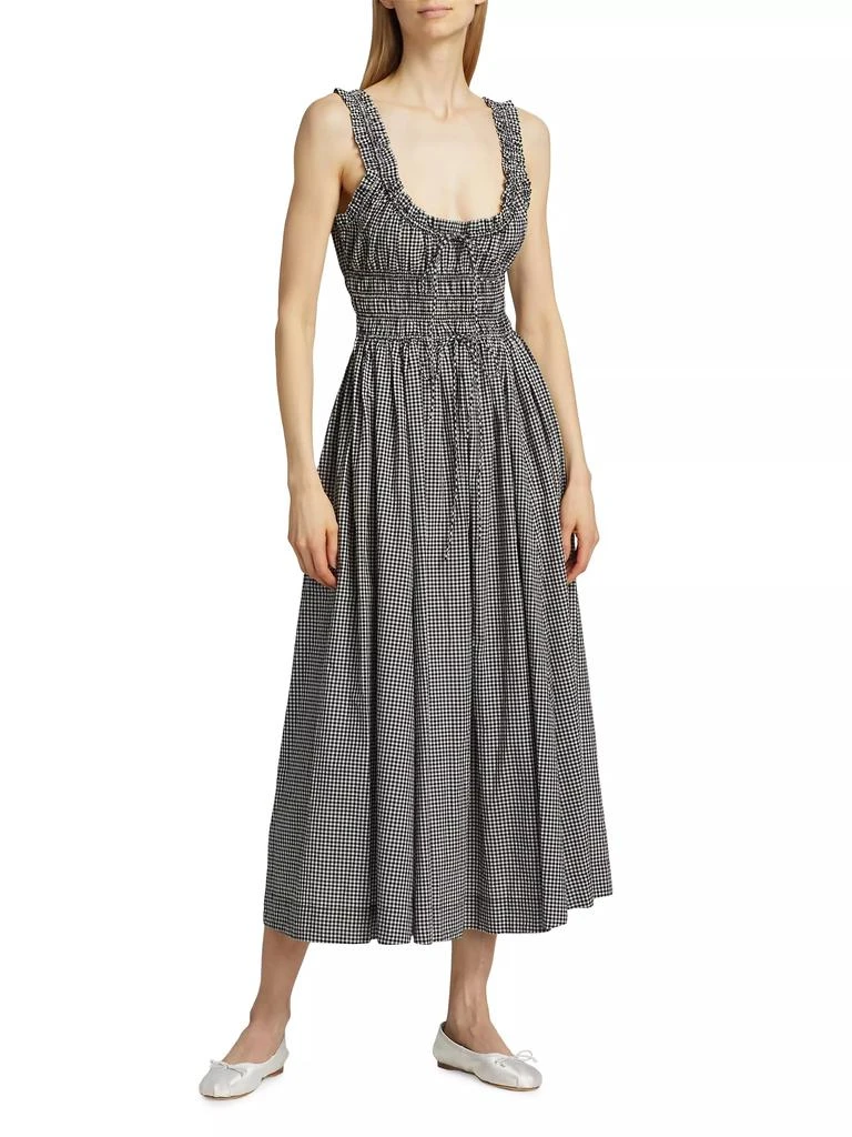 DÔEN Emmaretta Gingham Midi-Dress 3