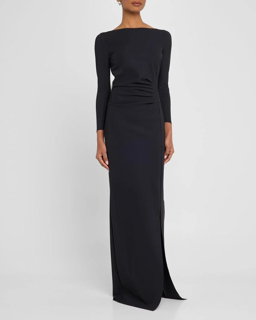 Chiara Boni Brestina Bateau-Neck Bow Column Gown 4