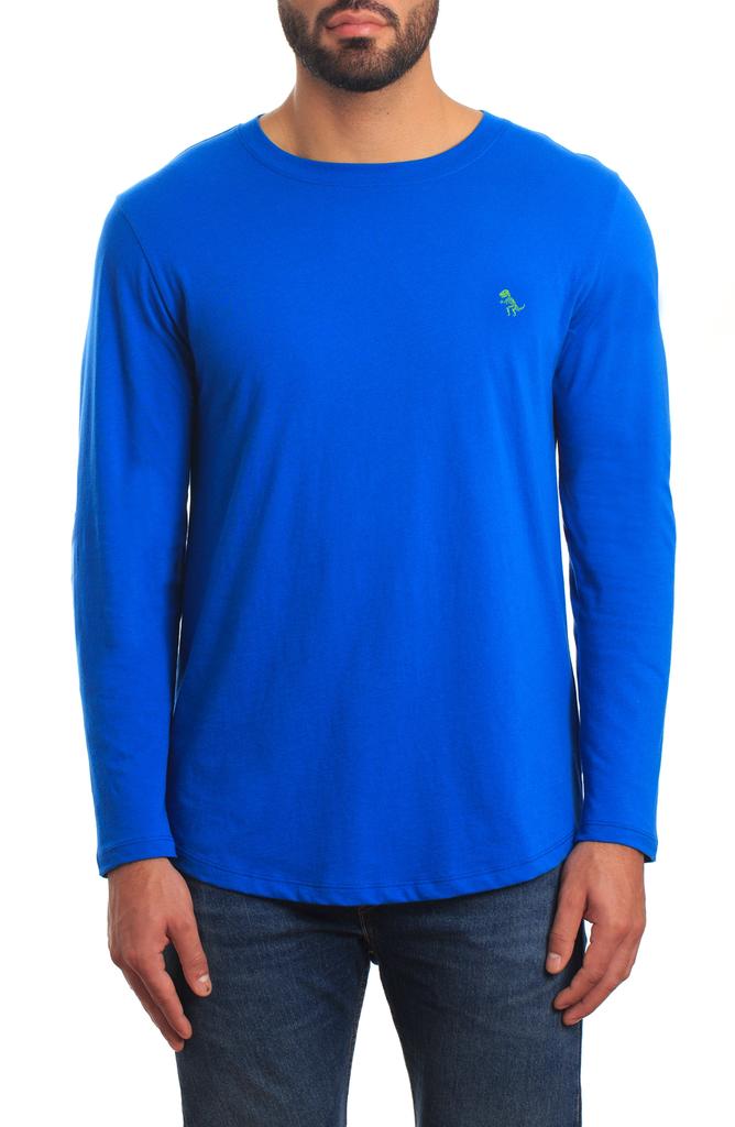 Jared Lang Peruvian Cotton Long Sleeve Crewneck T-Shirt
