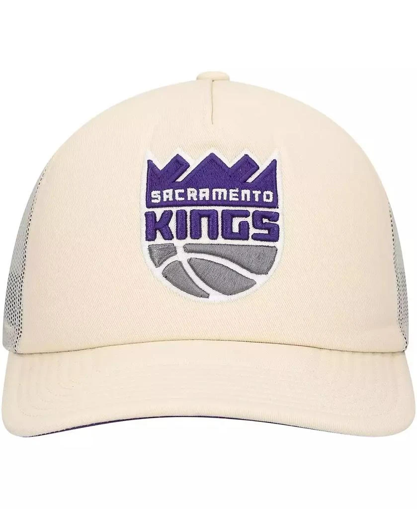 Mitchell & Ness Men's Cream Sacramento Kings Trucker Adjustable Hat 3