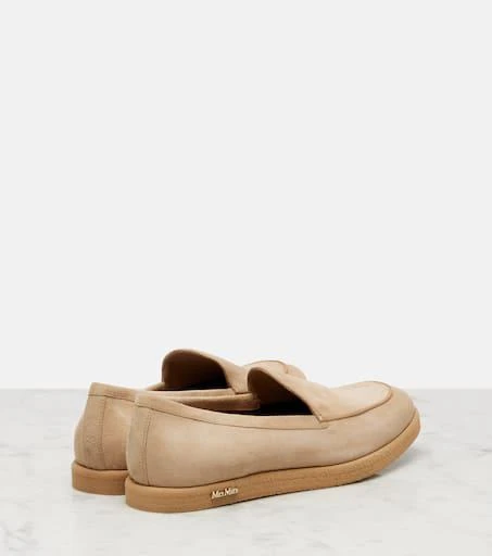Max Mara Softymoc suede loafers 2