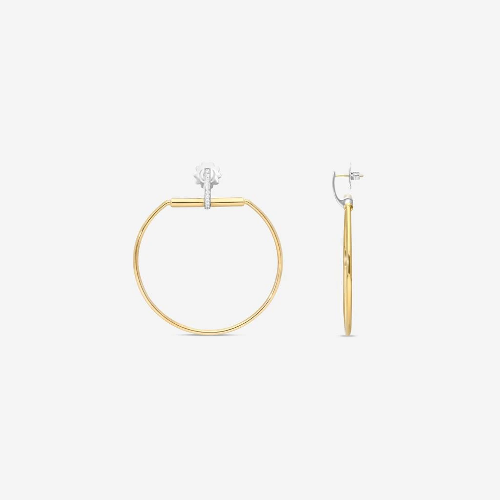 Roberto Coin Roberto Coin Classic Parisienne 18K Yellow & White Gold Diamond Drop Earrings 8882387AJERX 3