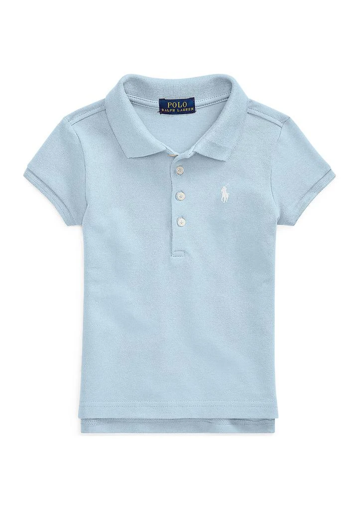 Ralph Lauren Girls 2-6x Stretch Cotton Mesh Polo Shirt