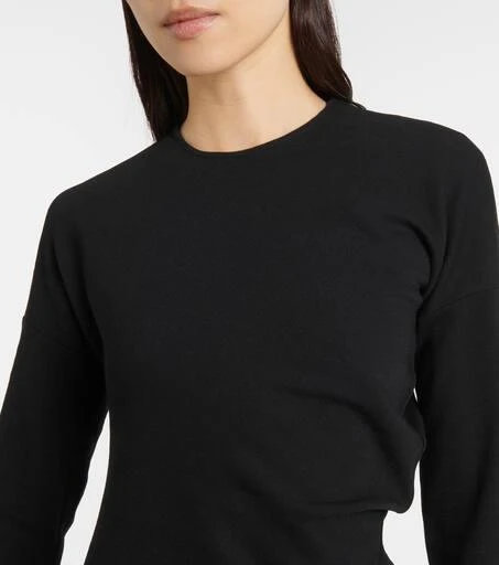 Totême Asymmetric jersey midi dress 4