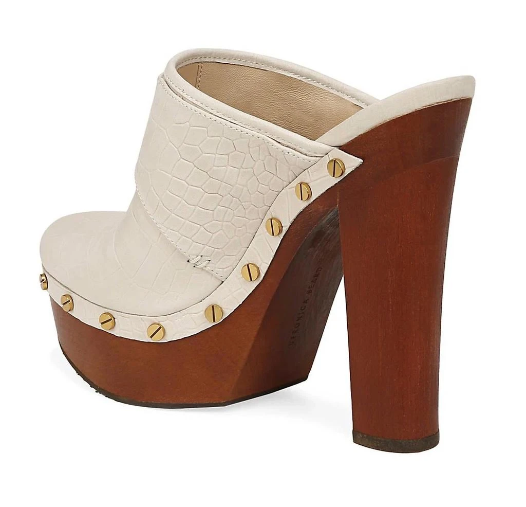 VERONICA BEARD Alek Platform Clog Sandal In Ivory 3
